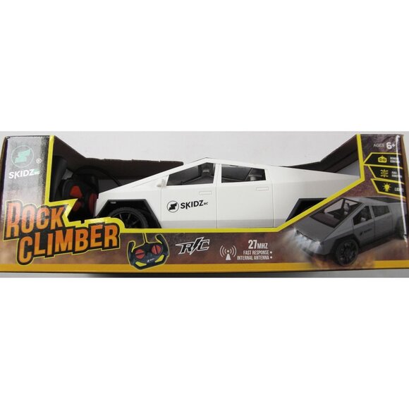 Tesla Cybertruck White Remote Control Car Toy Skidz Rock Climber - Brand New! - Picture 2 of 8